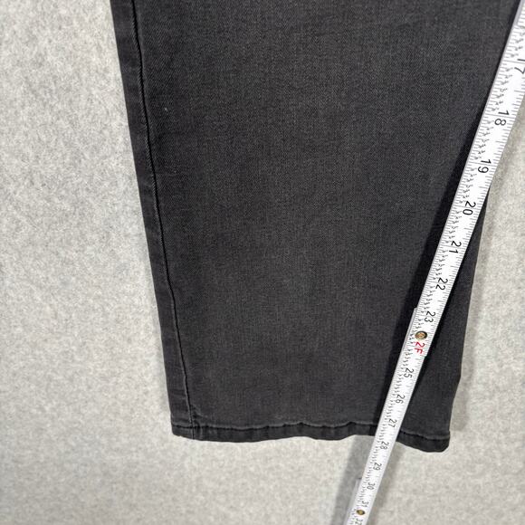 Lee Jeans Womens 18 Short Charcoal Bootcut Crop Ankle Mid Rise Stretch Petite - Picture 6 of 12